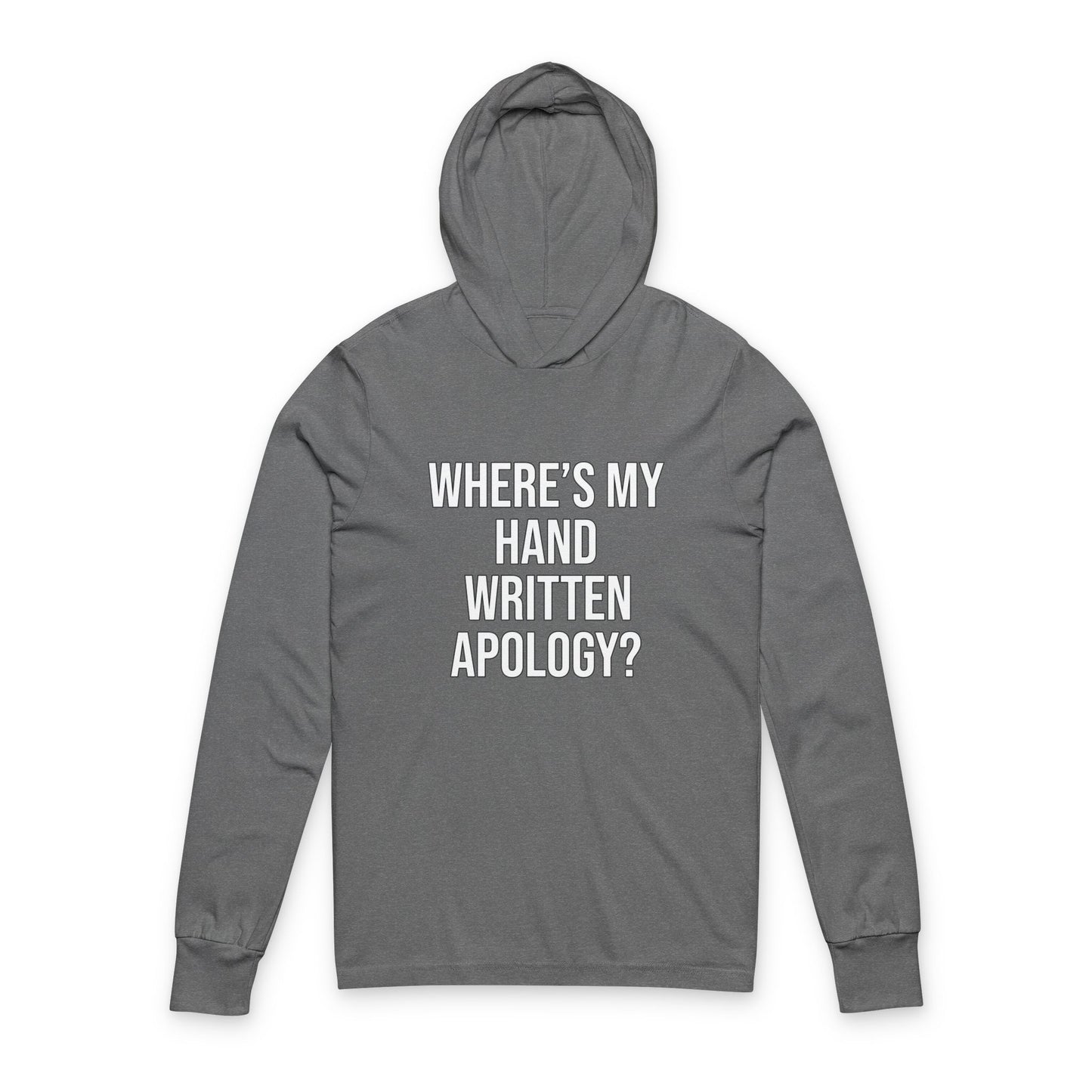 Hand Written Apology Hoodie