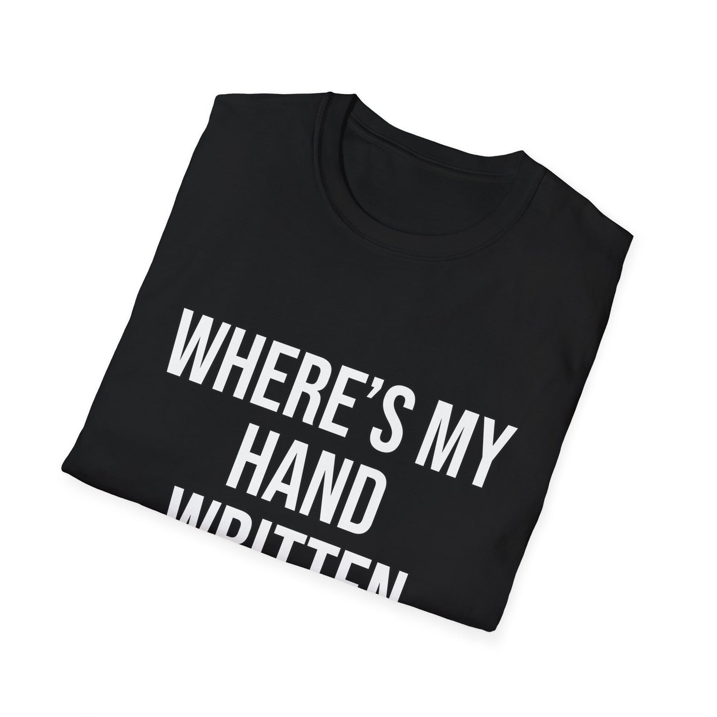 Hand Written Apology T-Shirts