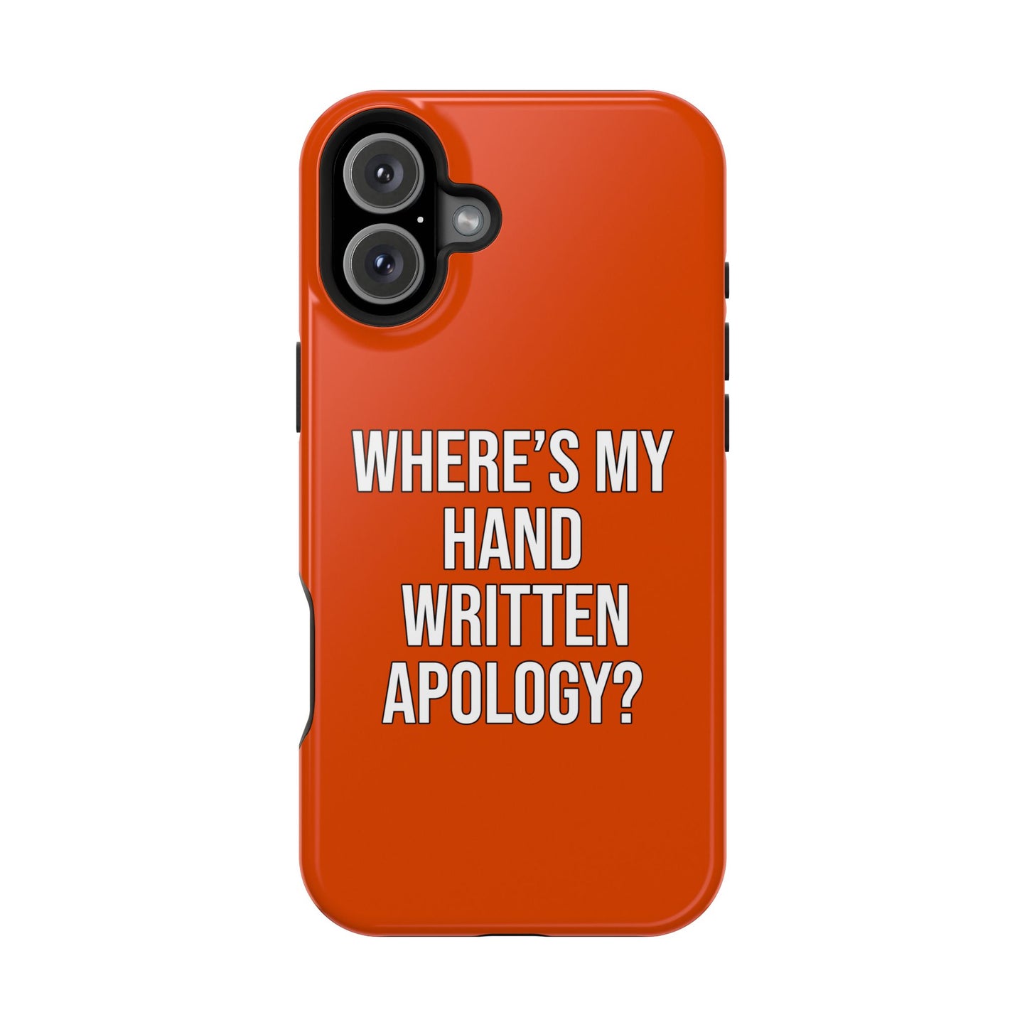 Hand Written Apology Impact-Resistant Phone Cases