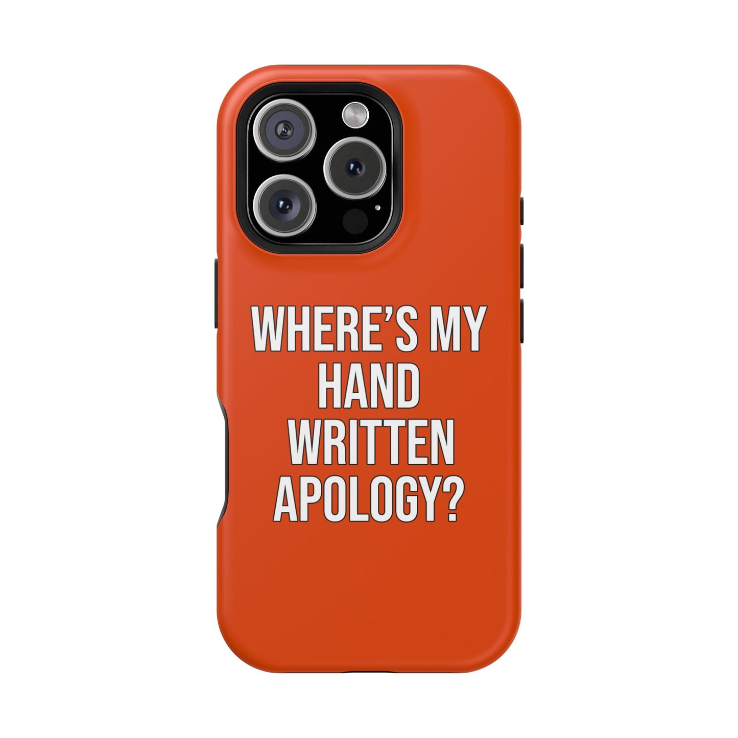 Hand Written Apology Impact-Resistant Phone Cases