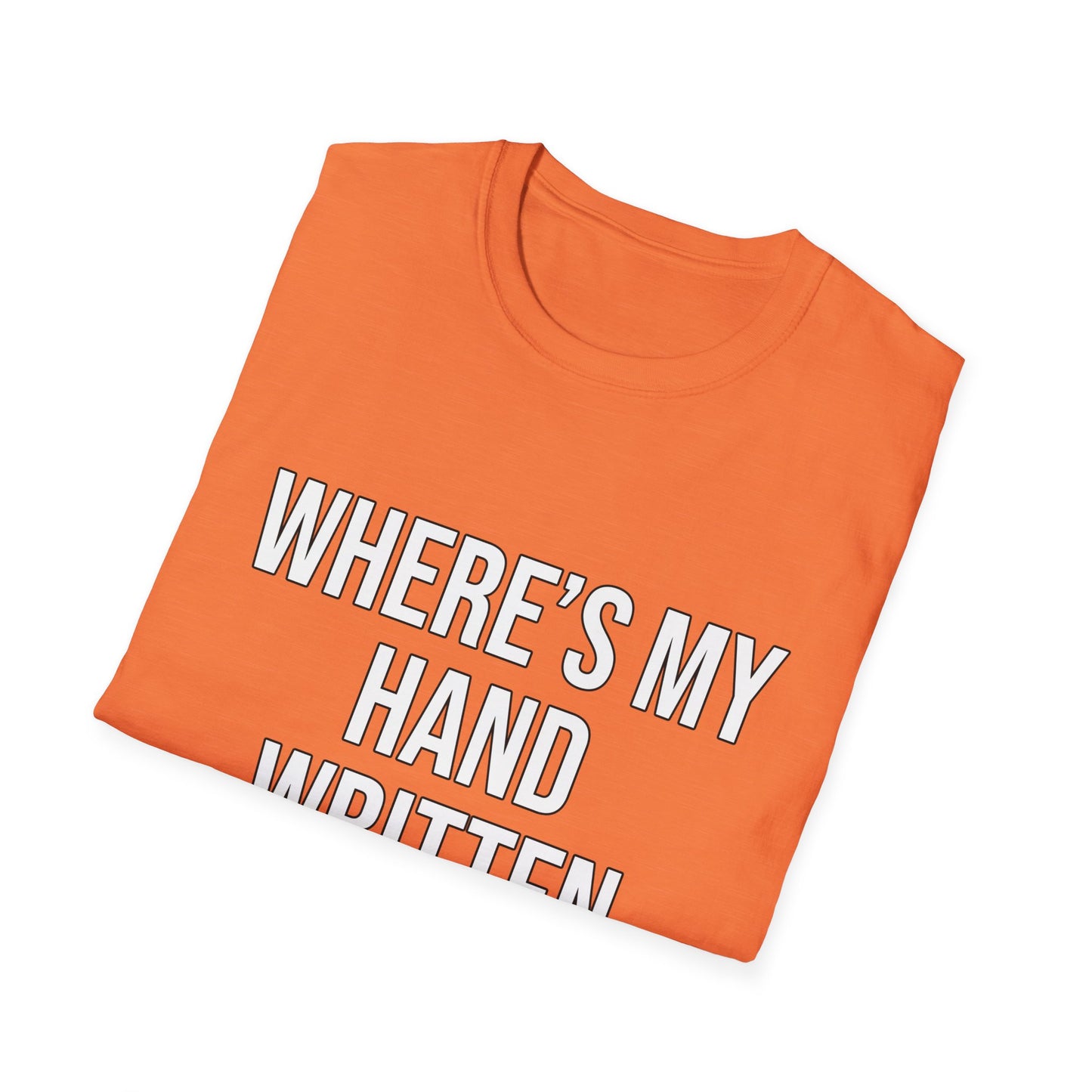 Hand Written Apology T-Shirts