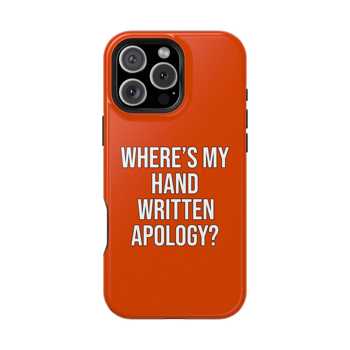 Hand Written Apology Impact-Resistant Phone Cases