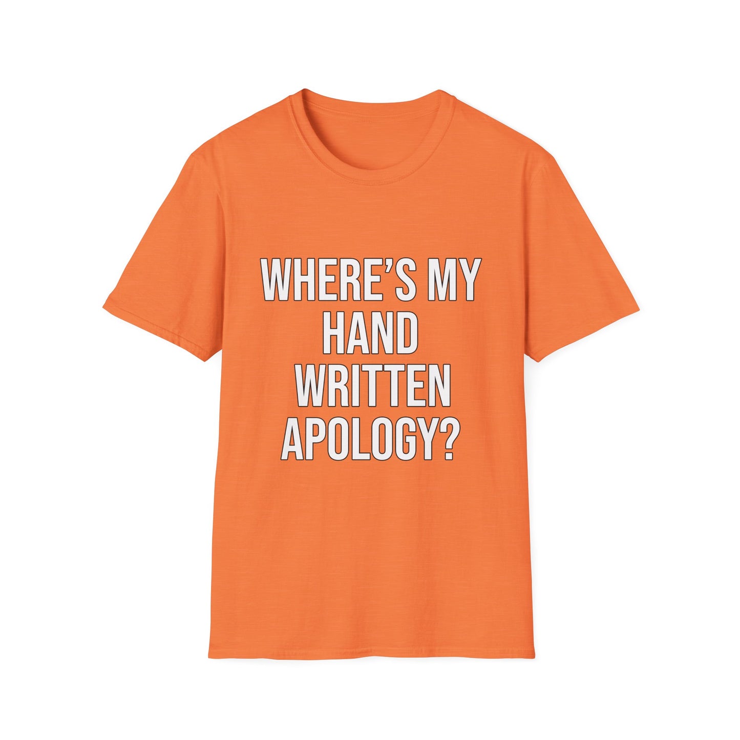 Hand Written Apology T-Shirts
