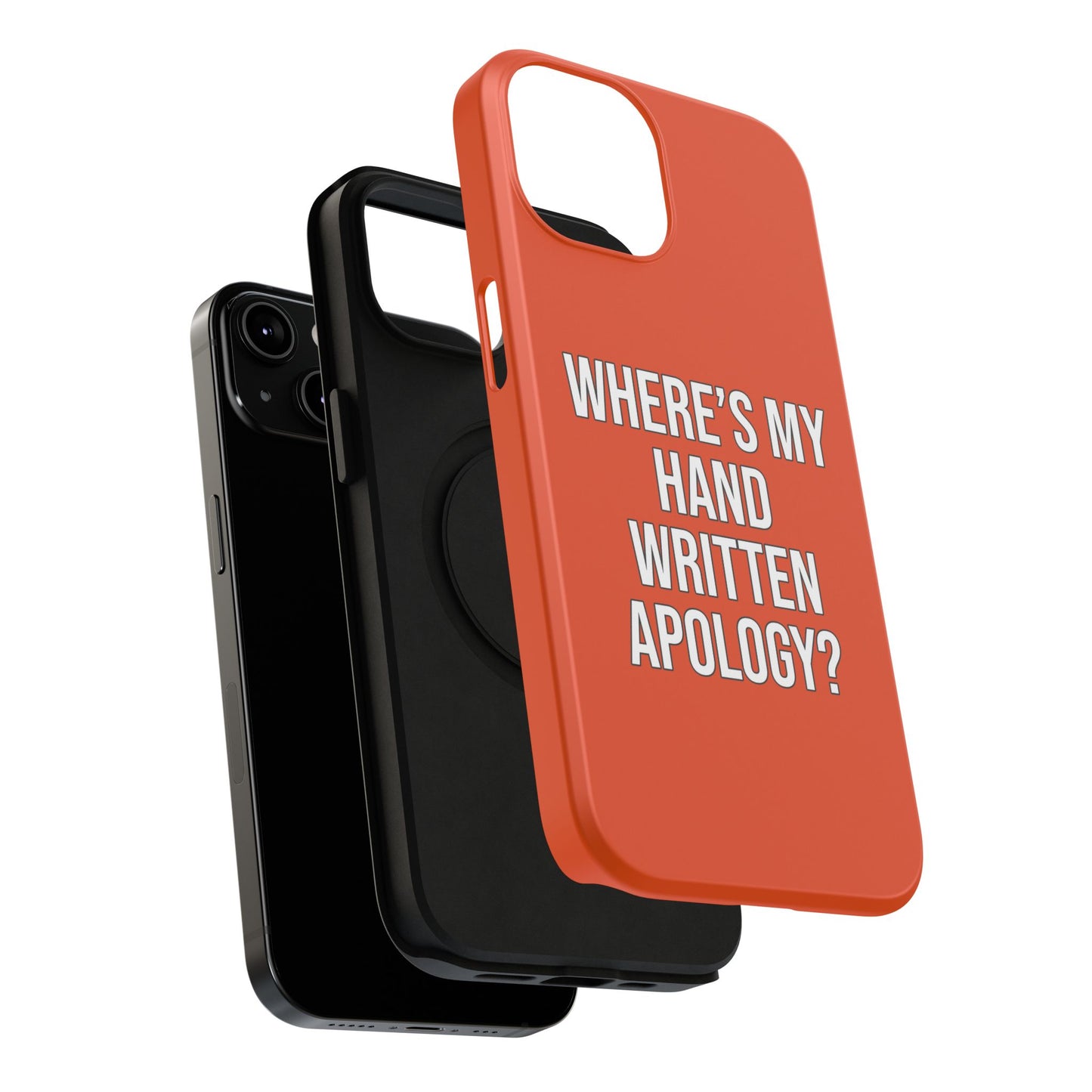 Hand Written Apology Impact-Resistant Phone Cases