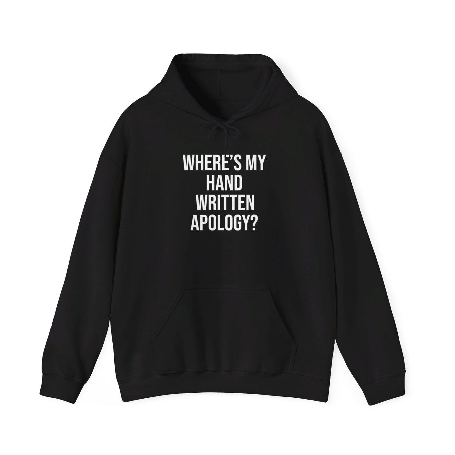 Hand Written Apology Hoodie