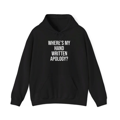 Hand Written Apology Hoodie