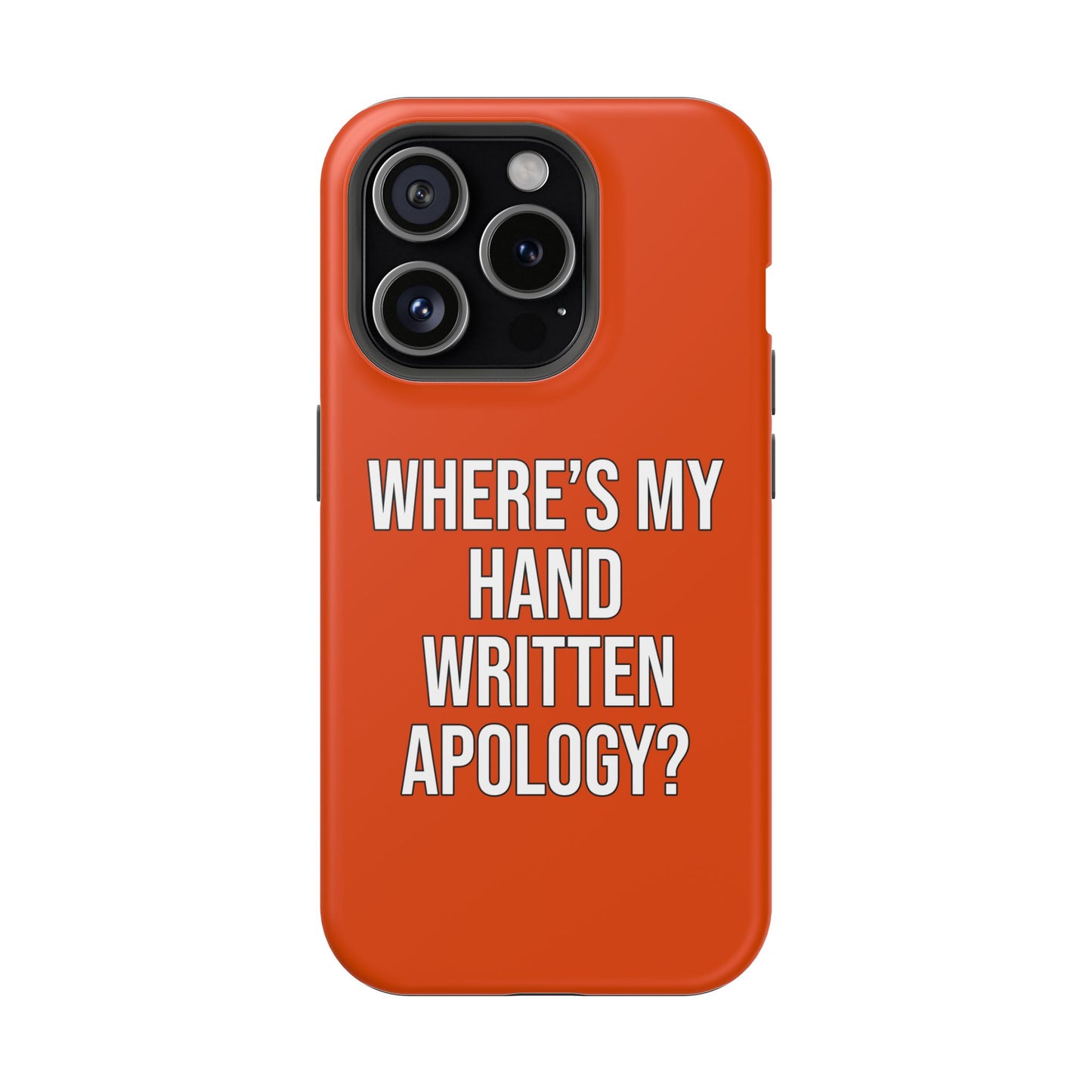 Hand Written Apology Impact-Resistant Phone Cases