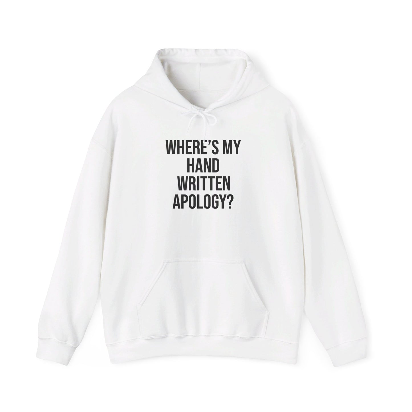 Hand Written Apology Hoodie