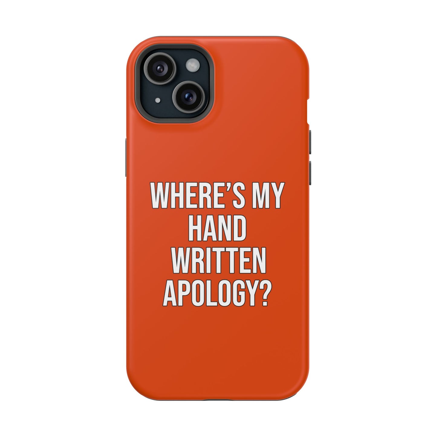 Hand Written Apology Impact-Resistant Phone Cases