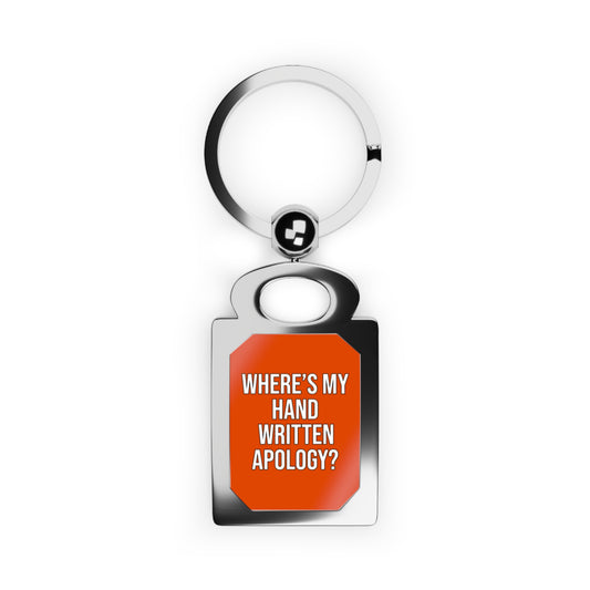 Hand Written Apology Keychain