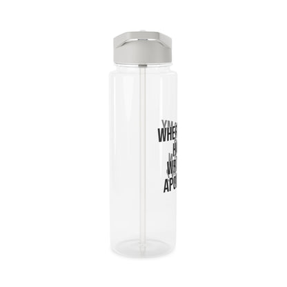 Hand Written Apology Water Bottle