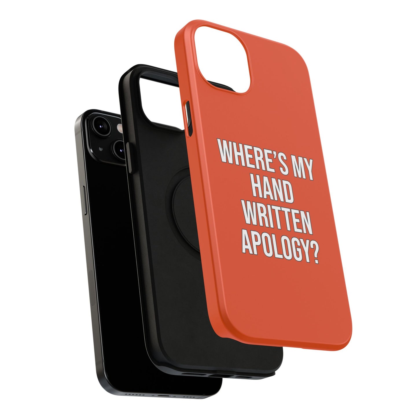 Hand Written Apology Impact-Resistant Phone Cases