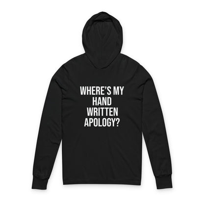 Hand Written Apology Hoodie