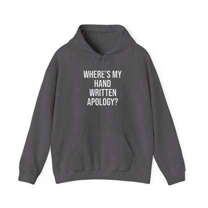 Hand Written Apology Hoodie