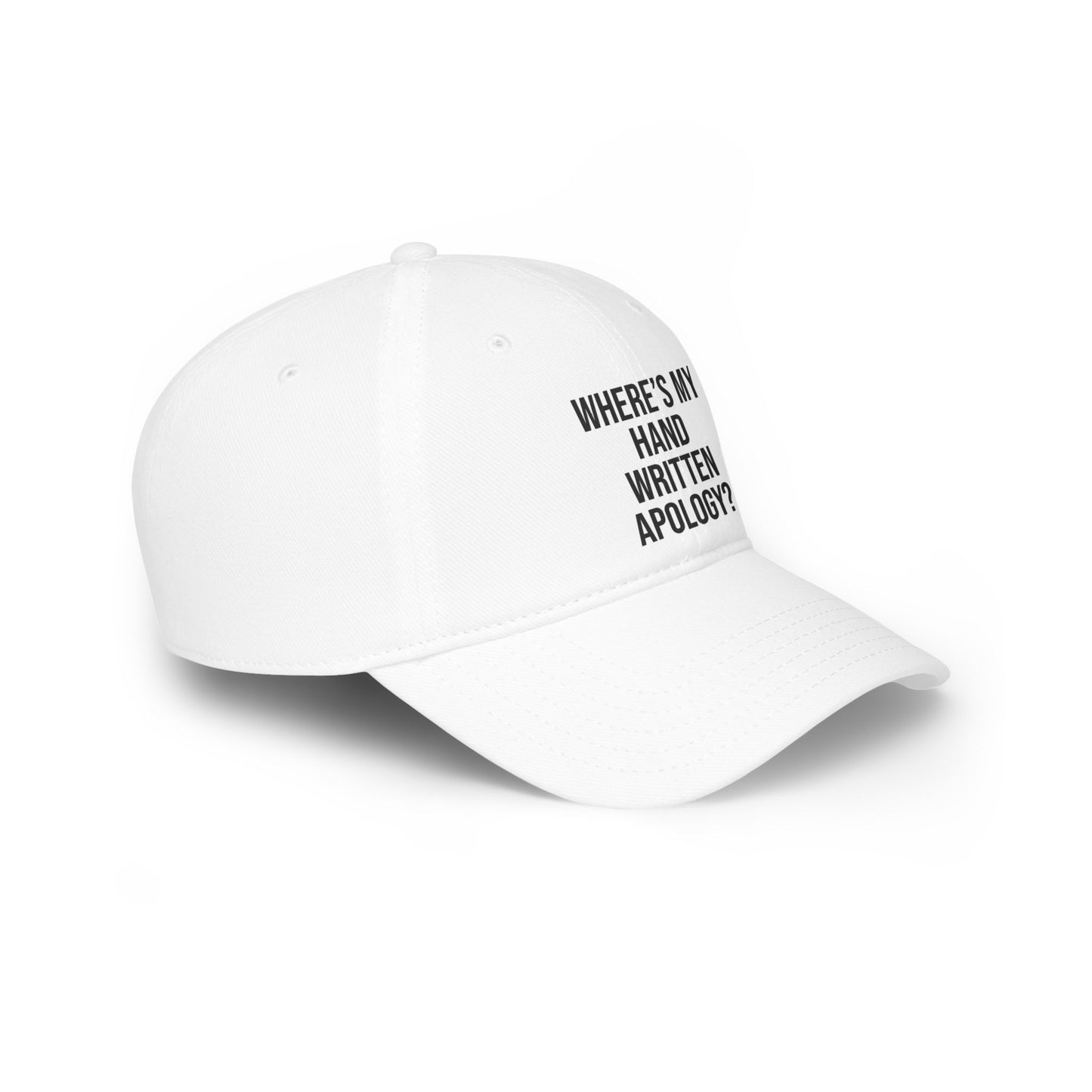 Hand Written Apology Baseball Cap